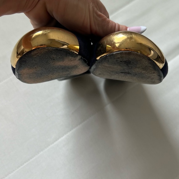 Saint Laurent vintage ballerinas flats size 38 navy authentic - Picture 4 of 10